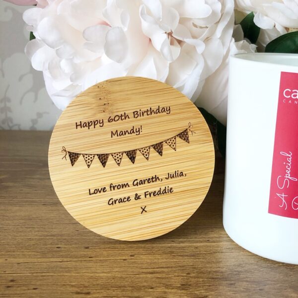 personalised birthday candle