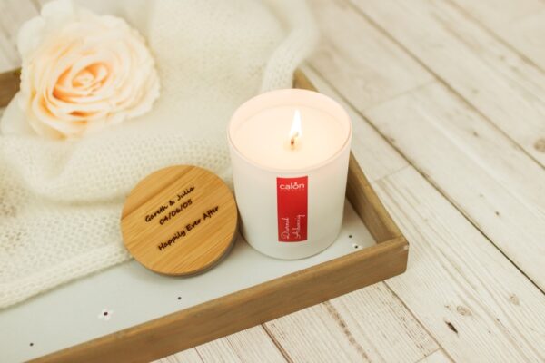 happily ever after personalised candle