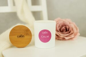 Calm aromatherapy candles with essential oils