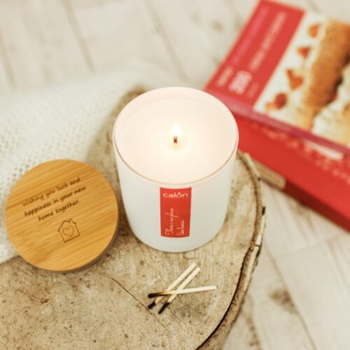 There's no place like home personalised candle lid