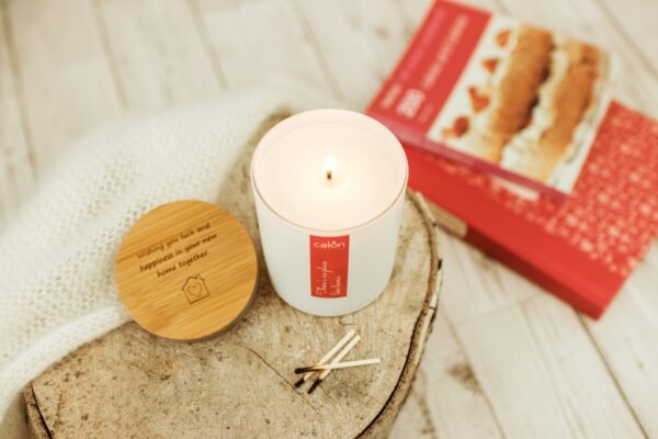 There's no place like home personalised candle lid
