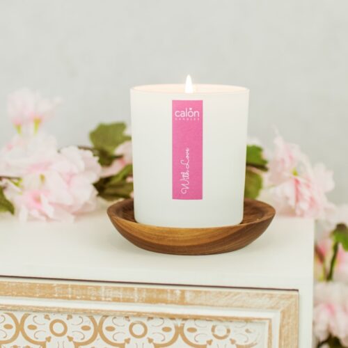 with love candle