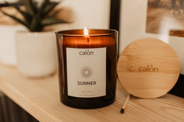 Wild Mint Summer candle with lid