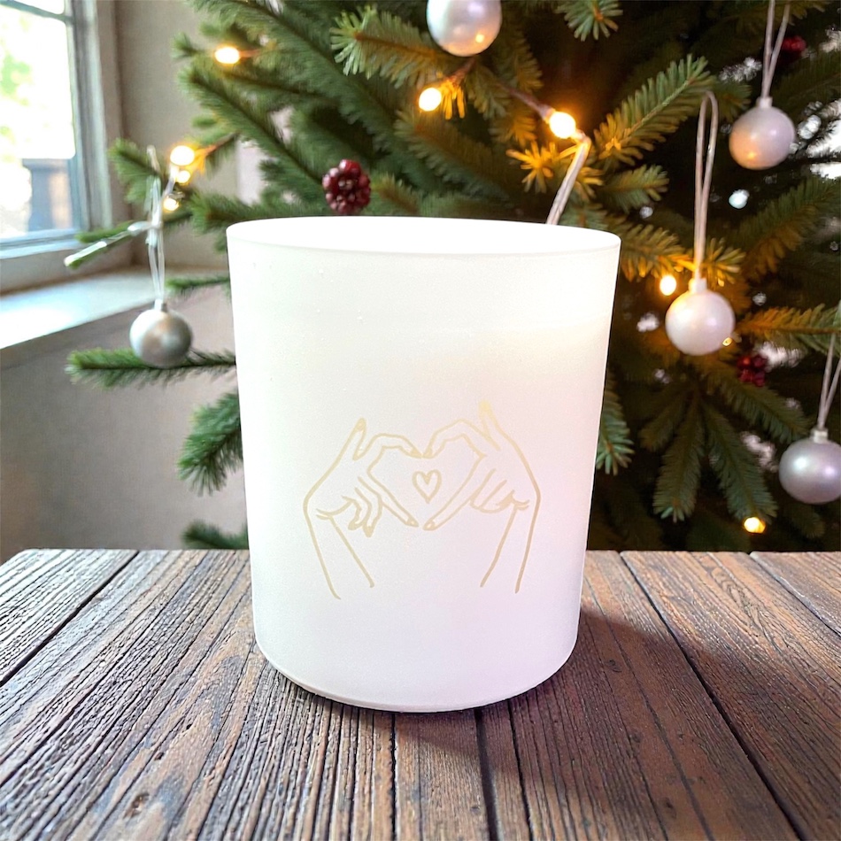 "Season of Love" Candle - White